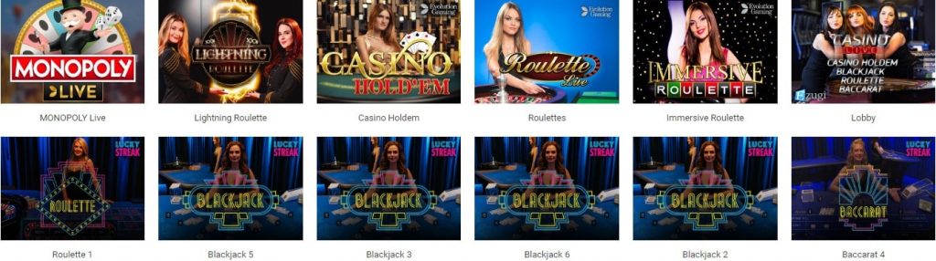 live casino in slottica